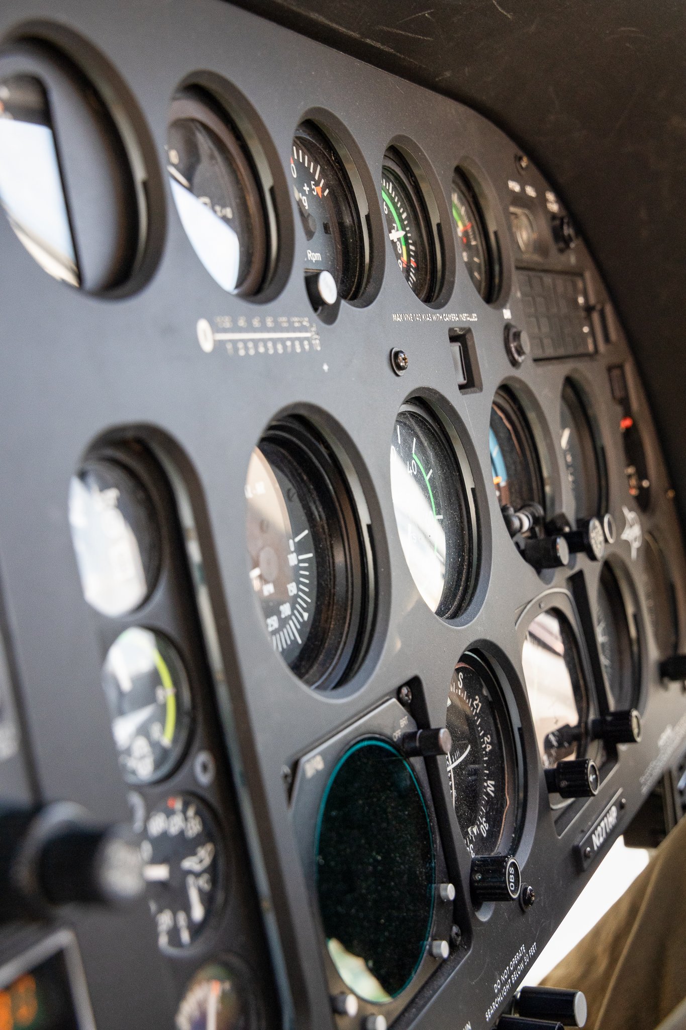 Helicopter cockpit instruments