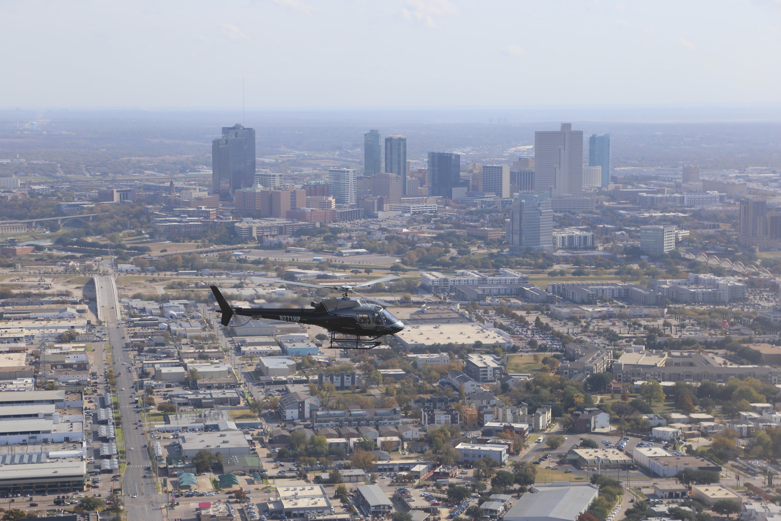 Helicopter over Fort Worth